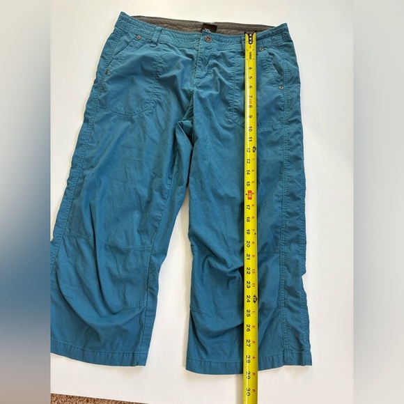 Kuhl Cropped Hiking Pants Size 12 Teal Blue - Picture 8 of 9